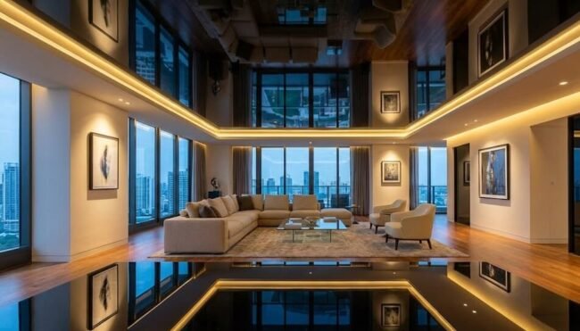 გასაჭიმი ჭერი ზალისთვის