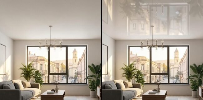 მატოვი თუ პრიალა ფრანგული გასაჭიმი ჭერი