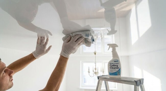 როგორ გავწმინდოთ გასაჭიმი ჭერი