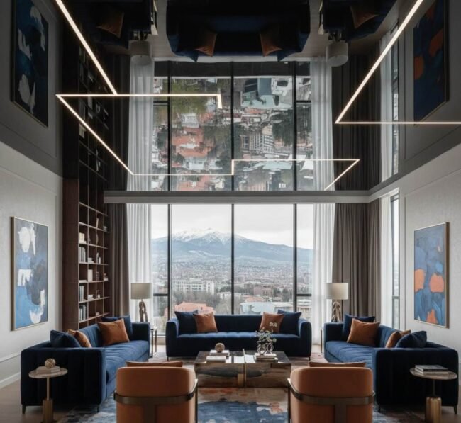 გასაჭიმი ჭერის დიზაინი